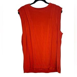 Lululemon All Yours Boyfriend Tank in Relaxed Magma Color Large